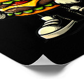 Hamburger Cheeseburger Sell Sports Player Poster (Ecke)
