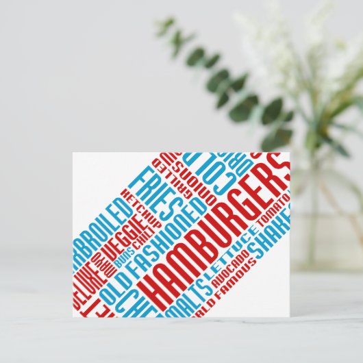 Hamburger chitChat Postkarte (Stehend Vorderseite)