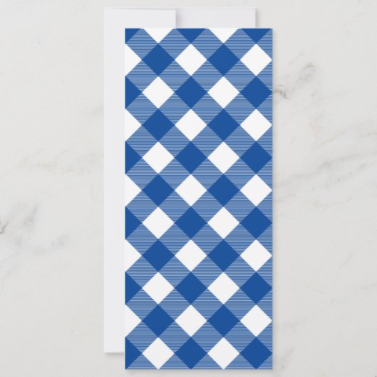 Hamburger-Cookout-Einladung / Blue Back Einladung (Rückseite)