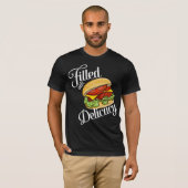 Hamburger Delikatesse T - Shirt (Vorne ganz)