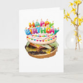 Hamburger-deluxe Geburtstagskarte Karte (Gelbe Blume)