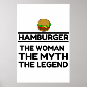 HAMBURGER DER FRAU MYTH LEGEND POSTER