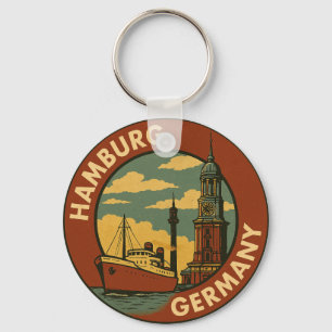 Hamburger deutscher Hafenstadt Schlüsselanhänger