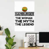 HAMBURGER, DIE MYTHETISCHE FRAU POSTER (Heimbüro)