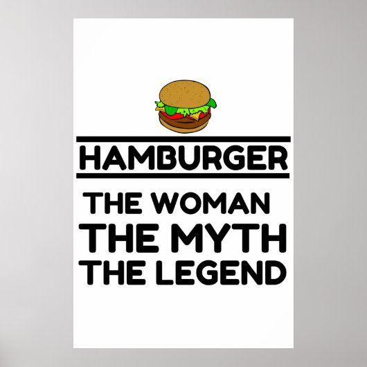 HAMBURGER, DIE MYTHETISCHE FRAU POSTER (Vorne)