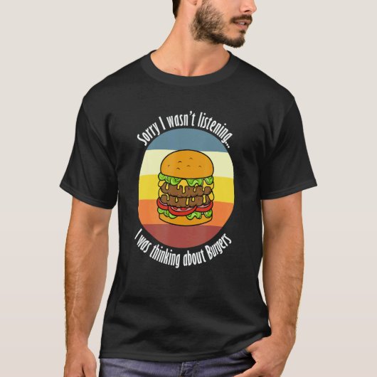 Hamburger Eating  Quote Delicious Burger T-Shirt (Vorderseite)