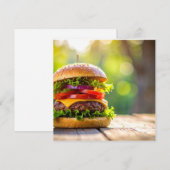 Hamburger Einladung (Vorne/Hinten)