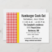 Hamburger, essen wir!Einladung Einladung (Rückseite)