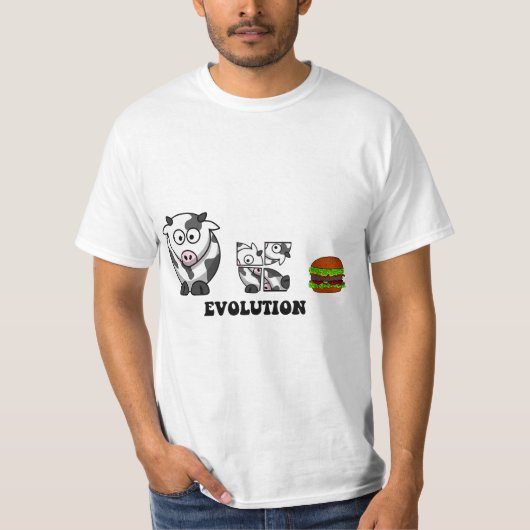 Hamburger-Evolution T-Shirt (Vorderseite)