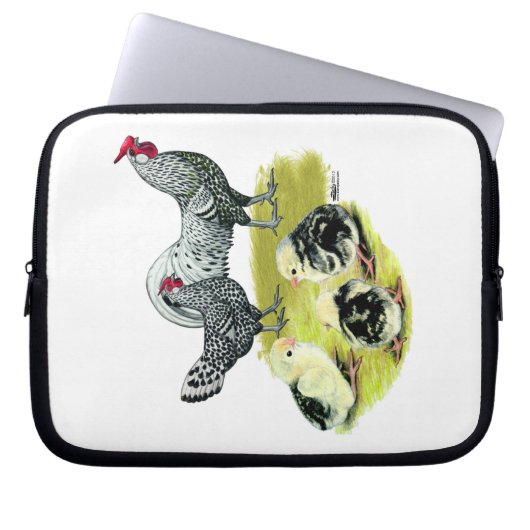 Hamburger Familie Laptopschutzhülle (Vorderseite)