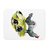 Hamburger Familie Magnet (Horizontal)