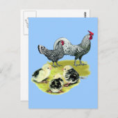 Hamburger Familie Postkarte (Vorne/Hinten)