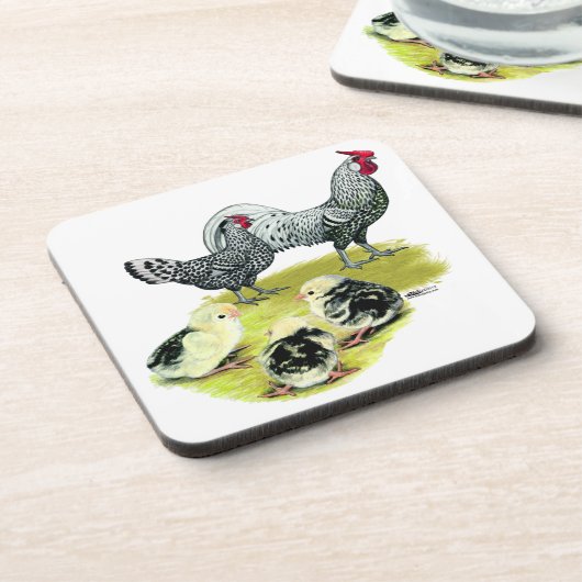 Hamburger Familie Untersetzer (Linke Seite)