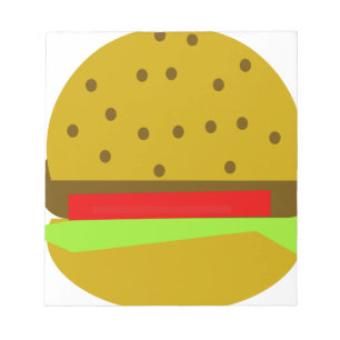 Hamburger Fast-Food-Burger Notizblock