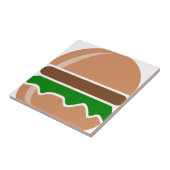 Hamburger Fast Food ein Sandwich Fliese (Seite)