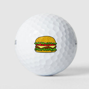 Hamburger Fast Food Golfball