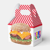 Hamburger Fast Food GRILLEN Diner Geschenkschachtel (Rückseite)