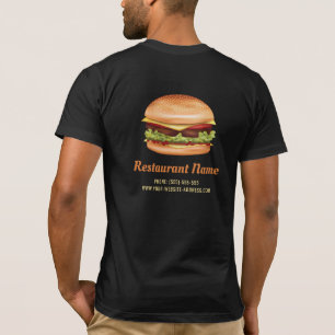 Hamburger-Fast-Food-Individualinformationen für Re T-Shirt