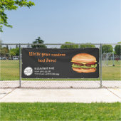 Hamburger Fast Food Restaurant oder Abendessen nac Banner (InSitu)