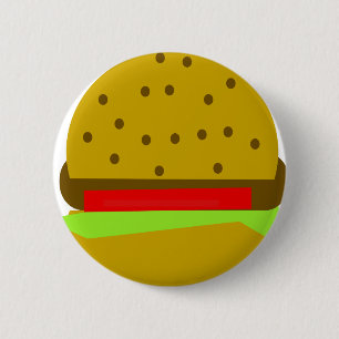 Hamburger Fastfood Burburger Button