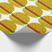 Hamburger Fastfood Burburger Geschenkpapier (Ecke)