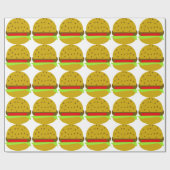 Hamburger Fastfood Burburger Geschenkpapier (Flach)