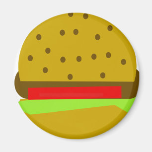 Hamburger Fastfood Burburger Magnet