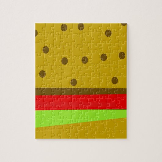 Hamburger Fastfood Burburger Puzzle (Vertikal)