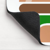Hamburger Fastfood ein Sandwich Mousepad (Ecke)