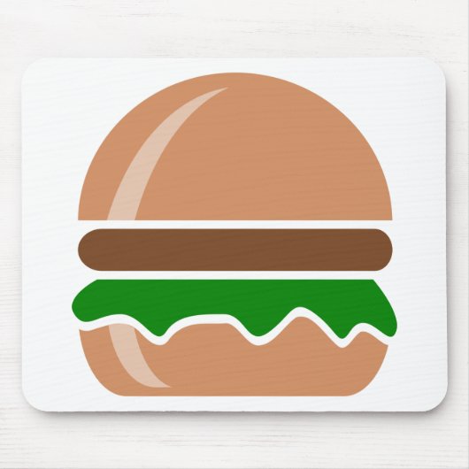 Hamburger Fastfood ein Sandwich Mousepad (Vorne)