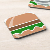 Hamburger Fastfood ein Sandwich Untersetzer (Linke Seite)