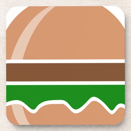 Hamburger Fastfood ein Sandwich Untersetzer (Vorderseite)