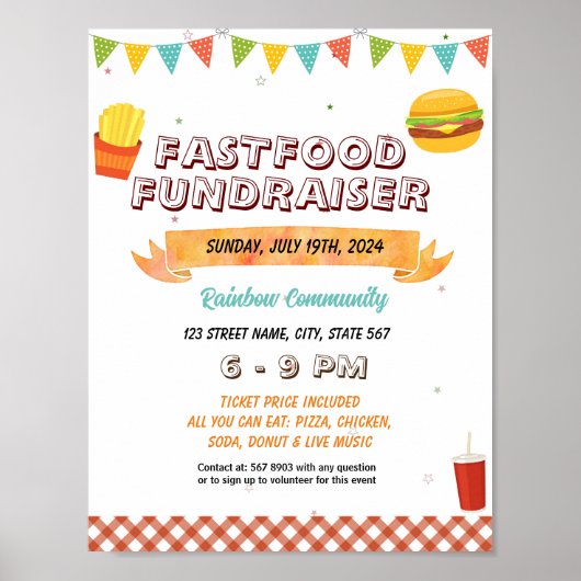 Hamburger Finanzierungs-Event-Template Poster (Vorne)