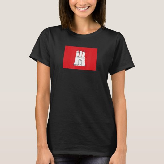 Hamburger Flagge T-Shirt (Vorderseite)
