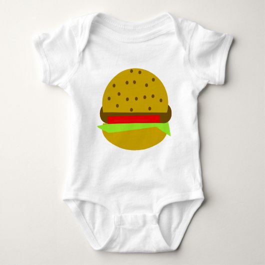 Hamburger Food Food Baby Strampler (Vorderseite)