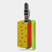 Hamburger Food Food Gepäckanhänger (Vorderseite vertikal)