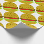 Hamburger Food Food Geschenkpapier (Ecke)