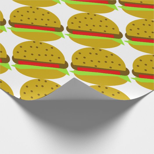 Hamburger Food Food Geschenkpapier (Ecke)
