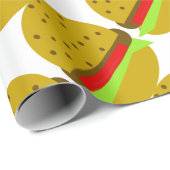 Hamburger Food Food Geschenkpapier (Rolleneckpunkt)