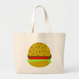 Hamburger Food Food Jumbo Stoffbeutel