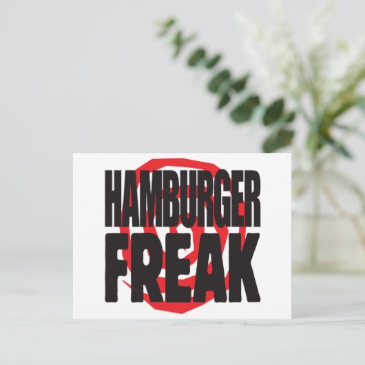 Hamburger Freak Postkarte (Stehend Vorderseite)