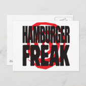 Hamburger Freak Postkarte (Vorne/Hinten)