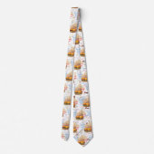 Hamburger Fries Fast Food GRILLEN Diner Krawatte (Rückseite)