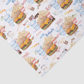 Hamburger Fries Fast Food GRILLEN Diner Seidenpapier (Ausschnitt)