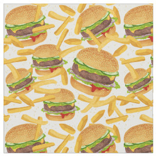 Hamburger & Fries Stoff