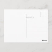 Hamburger Funny Fast Food Postkarte (Rückseite)