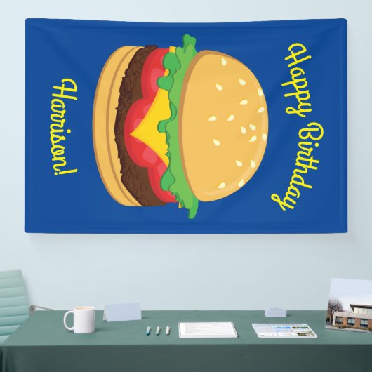 Hamburger Geburtstagsparty Burger Banner (Messe)