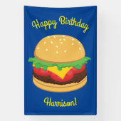 Hamburger Geburtstagsparty Burger Banner (Vertikal)