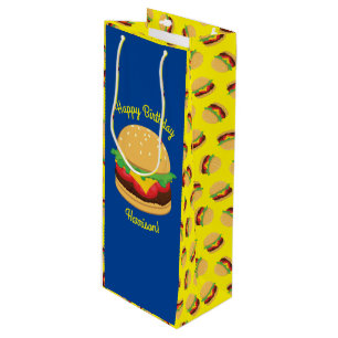 Hamburger Geburtstagsparty Burger Geschenktüte Für Weinflaschen