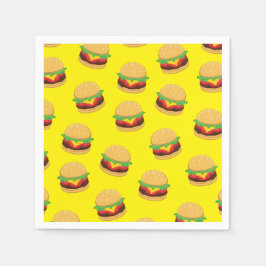 Hamburger Geburtstagsparty Burger Napkins Serviette